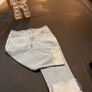 NYDJ Light Wash Cropped Jeans